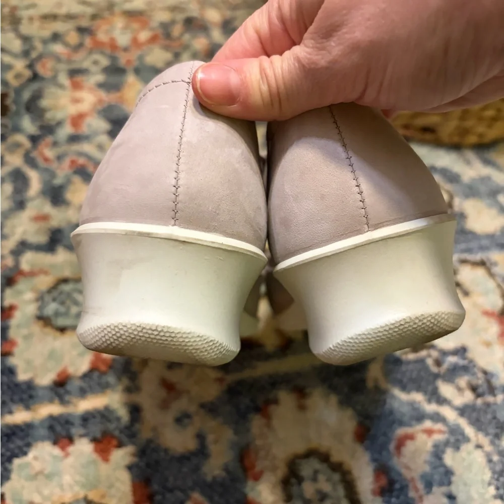 Ecco Felicia Mary Jane Wedge Flat in Grey. Size 37 or 6.5/7. Retail $130
